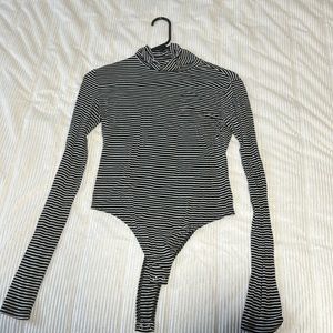Lightly Used Striped Turtleneck Bodysuit